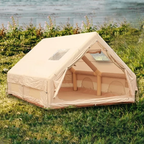 Portable Large Outdoor Camping Inflatable Tent Thickened Ultra-Quick Setup 4 Season Garden Patio Beach Fishing Inflatable Tent