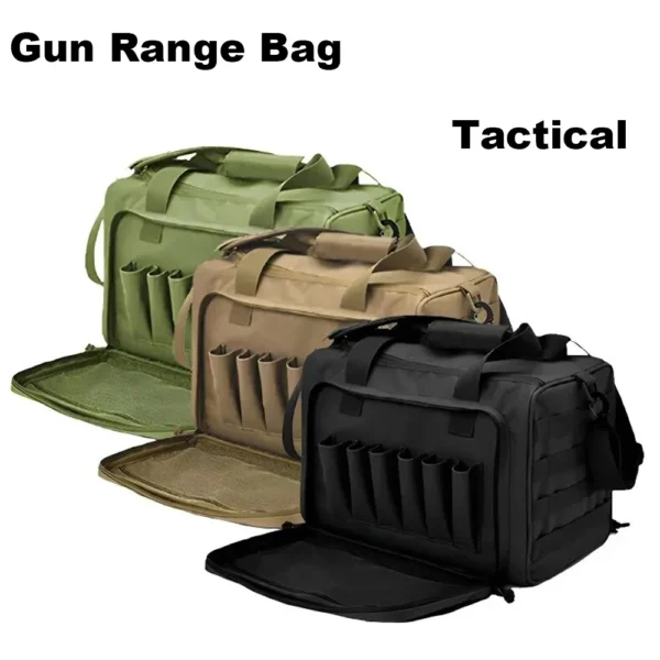 Gun Range Bag Tactical Molle Storage Pouch Men Multifunctional Pack Sports Shoulder Bag Outdoor Hunting Camping Climbing Bags