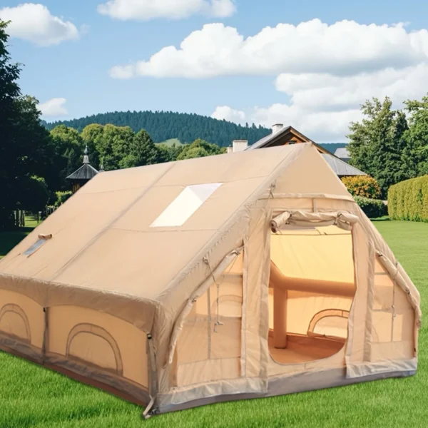 Inflatable camping tent 4-8 people with windows portable water-resistant camping tent Four season tents