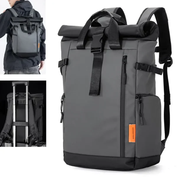 Men’s Travel Bag 15.6inch Laptop Computer Backpack Outdoor Waterproof Camping Hiking School Bag College Business Rucksack
