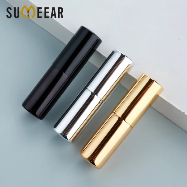 100Pcs 5ml Portable UV perfume bottle Cosmetic Travel Aluminium Spray Bottle For Gift Sample Mini Bottle Parfum Container