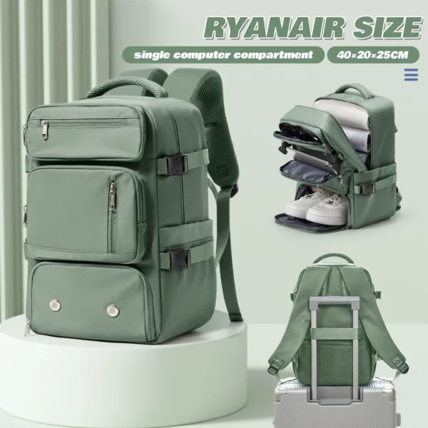 Ryanair Backpack 40x20x25 carry on Luggage Laptop Bag Anti-Theft Men Women’s Bag for Sports Trekking Travel Backpack Cabin Bag