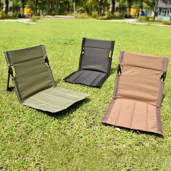 Outdoor Lounge Chair Beach Garden Foldable Summer Travel Portable Floor Mat Lawn Chair Lounge Chair Camping Folding Back Chair
